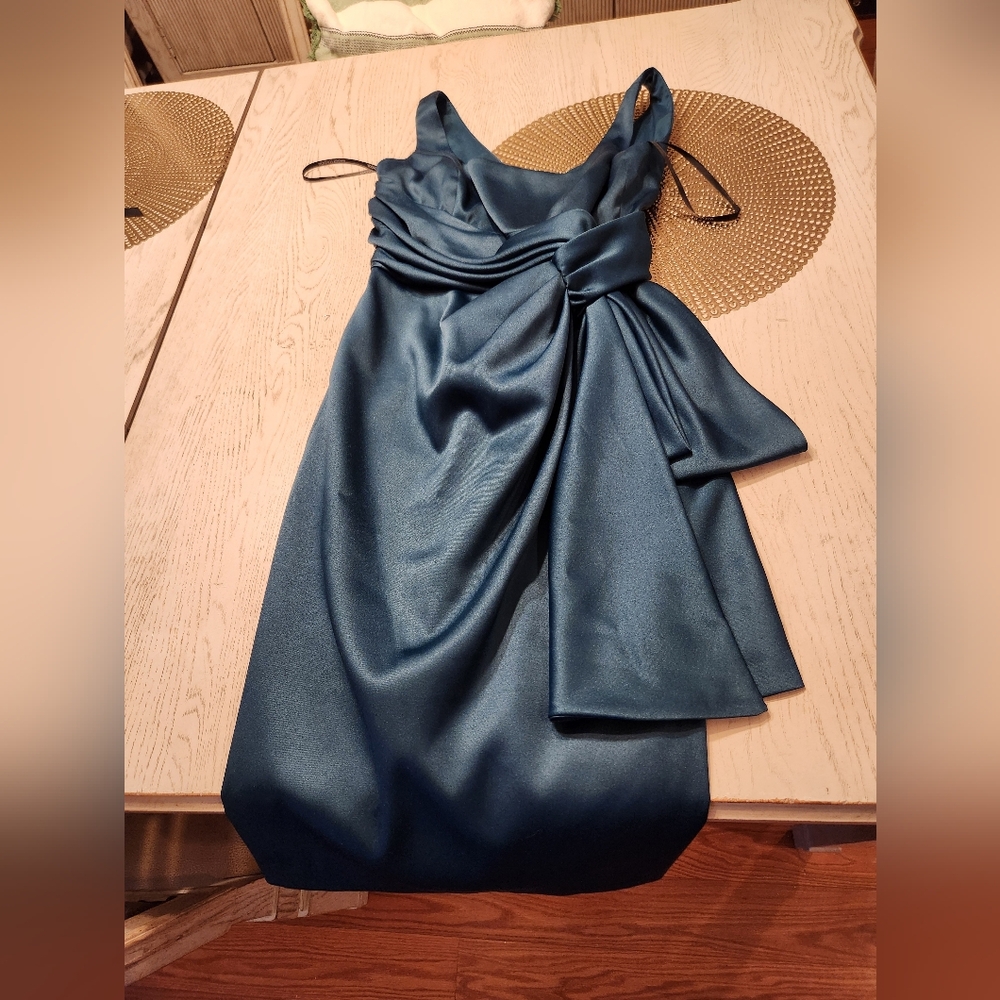 Maggie London Elegant Turqoise Evening Dress Size 4 Like New